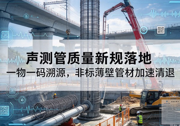 蒙城声测管质量新规落地，一物一码溯源，非标薄壁管材加速清退